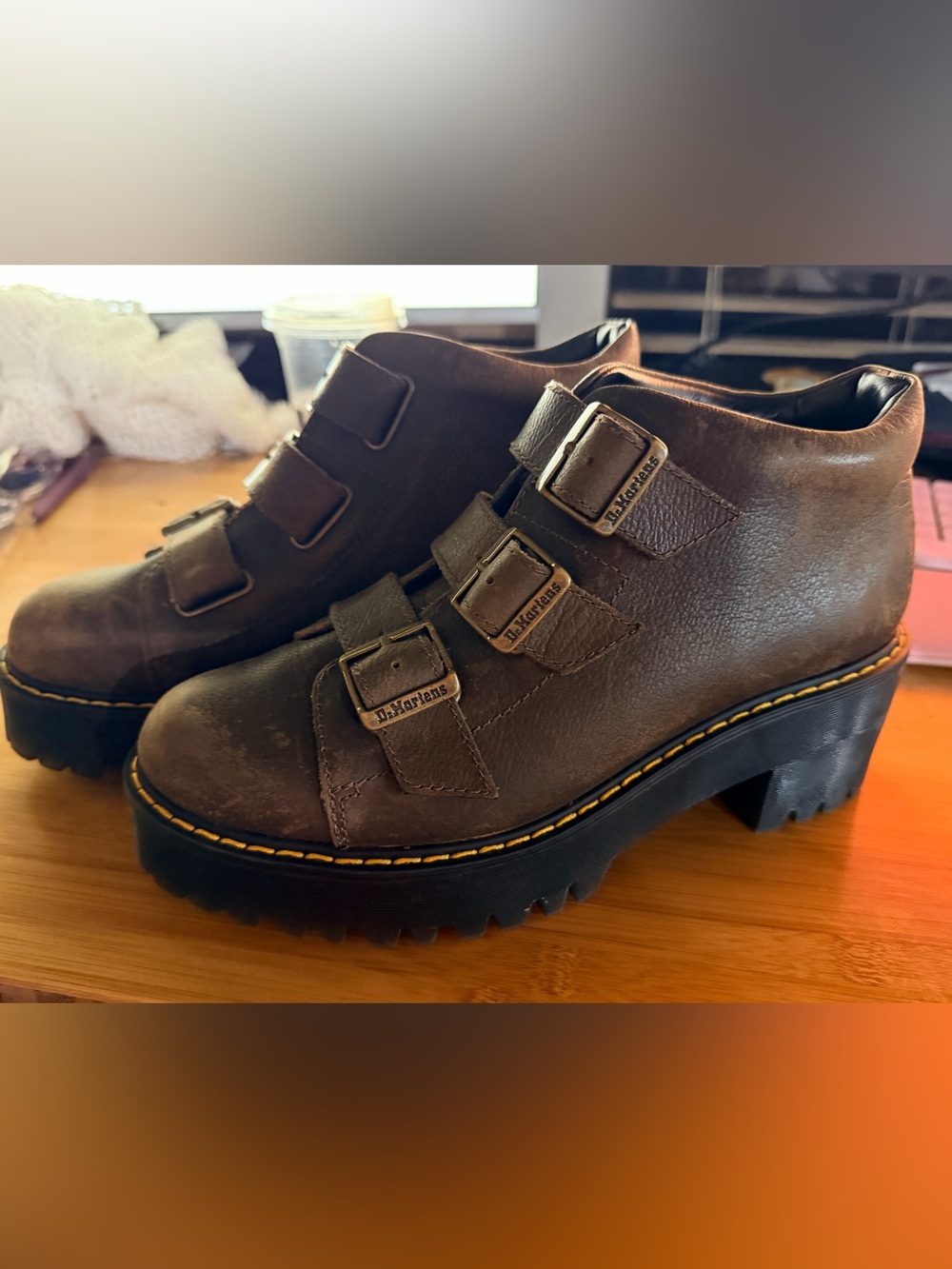 Dr Martens Coppola Women’s Ankle Brown Boots Size 8